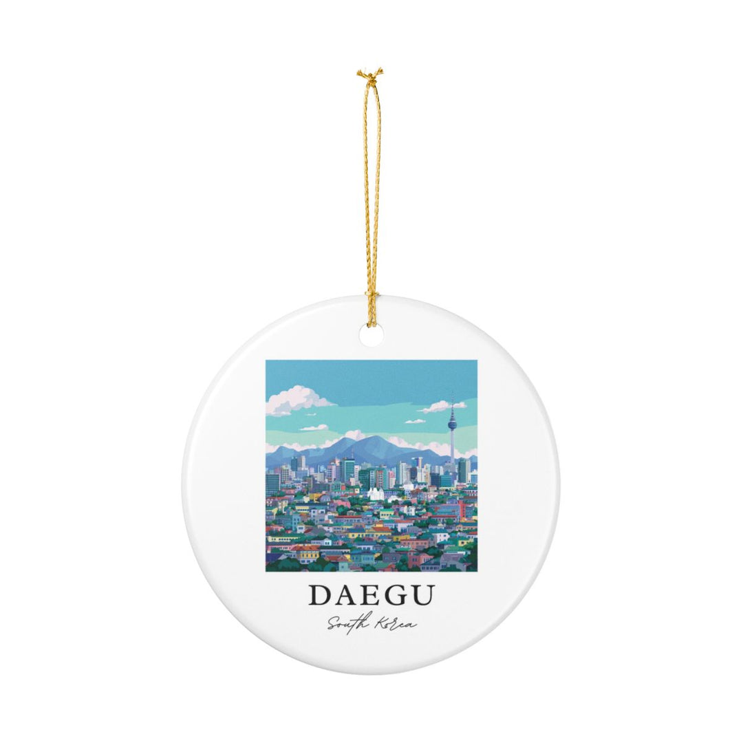 Daegu South Korea Ornament: Unique Daegu Souvenir, Daegu South Korea Xmas Decor, and Authentic Daegu Gift