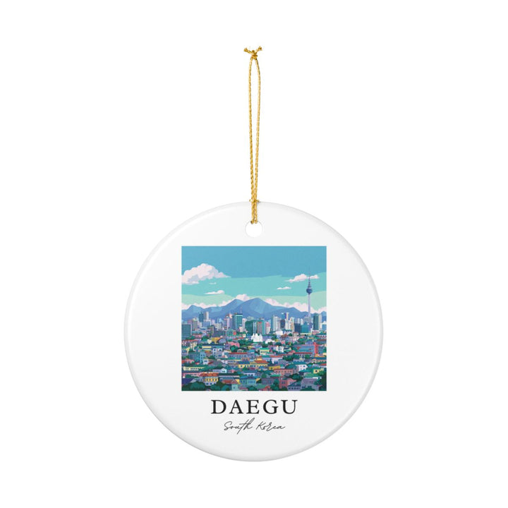 Daegu South Korea Ornament: Unique Daegu Souvenir, Daegu South Korea Xmas Decor, and Authentic Daegu Gift