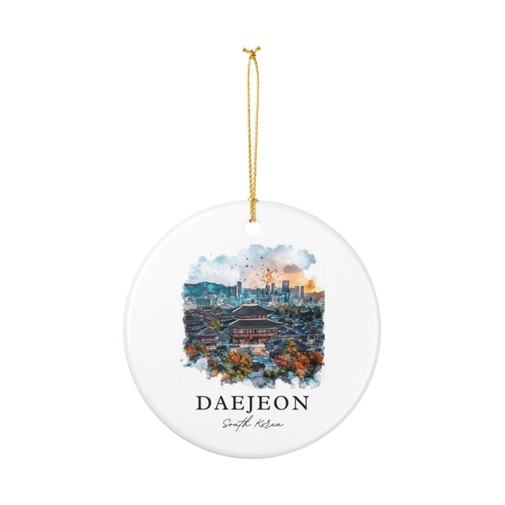 Daejeon South Korea Ornament: Unique Daejeon Souvenir, Daejeon South Korea Xmas Decor, and Authentic Daejeon Gift