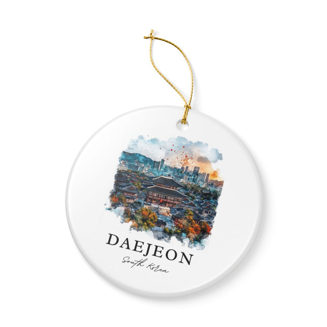 Daejeon South Korea Ornament: Unique Daejeon Souvenir, Daejeon South Korea Xmas Decor, and Authentic Daejeon Gift