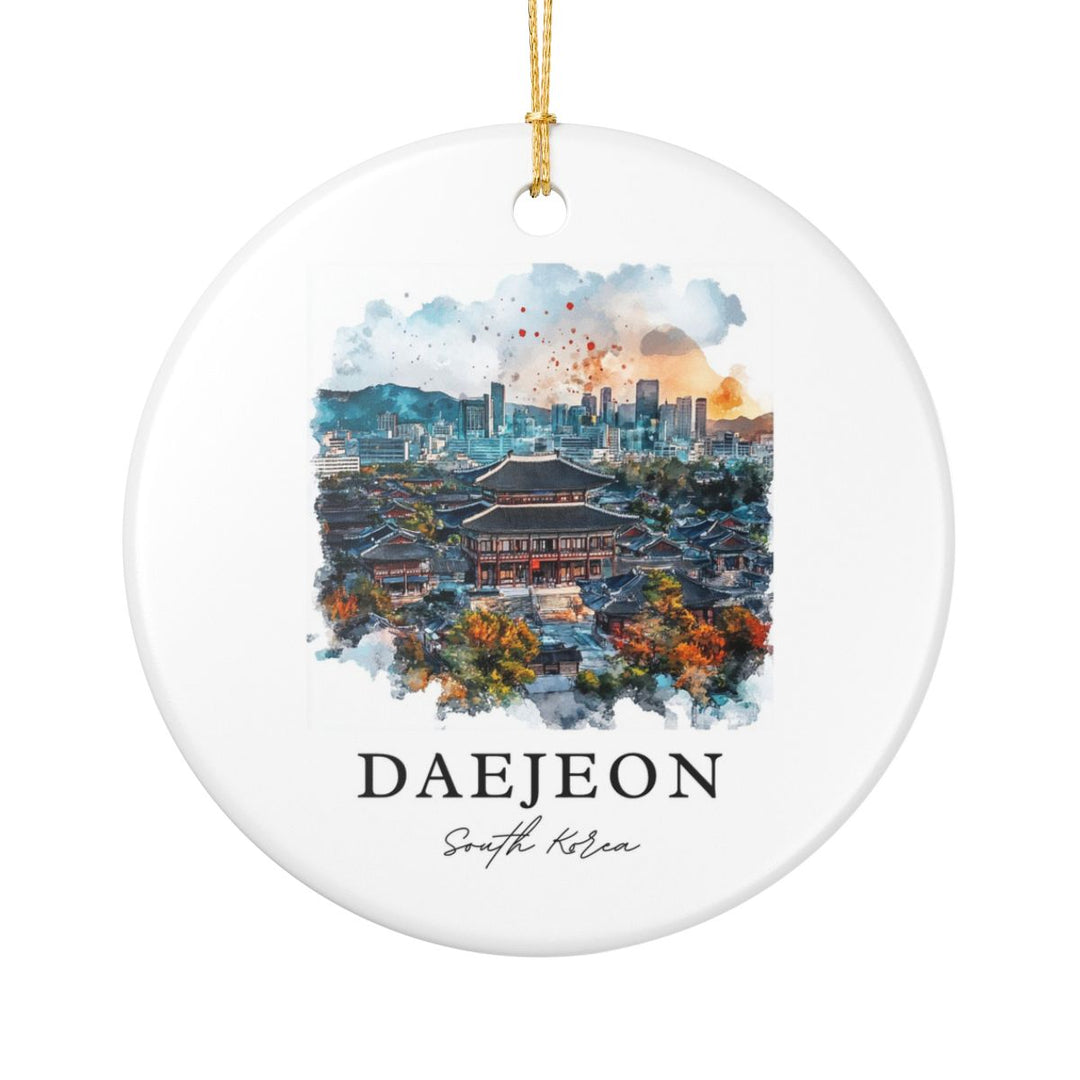 Daejeon South Korea Ornament: Unique Daejeon Souvenir, Daejeon South Korea Xmas Decor, and Authentic Daejeon Gift