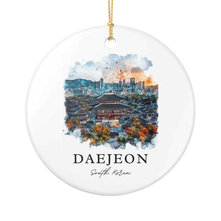 Daejeon South Korea Ornament: Unique Daejeon Souvenir, Daejeon South Korea Xmas Decor, and Authentic Daejeon Gift
