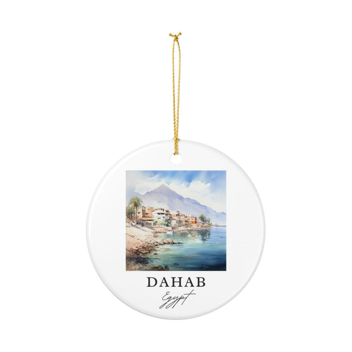Dahab Egypt Ornament: Unique Dahab Egypt Souvenir, Dahab Egypt Xmas Decor, and Authentic Dahab Egypt Gift