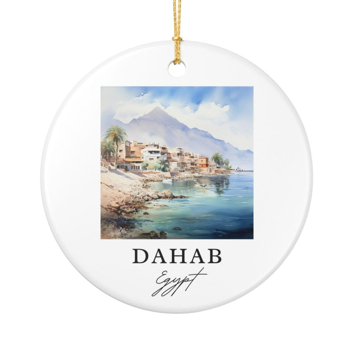 Dahab Egypt Ornament: Unique Dahab Egypt Souvenir, Dahab Egypt Xmas Decor, and Authentic Dahab Egypt Gift