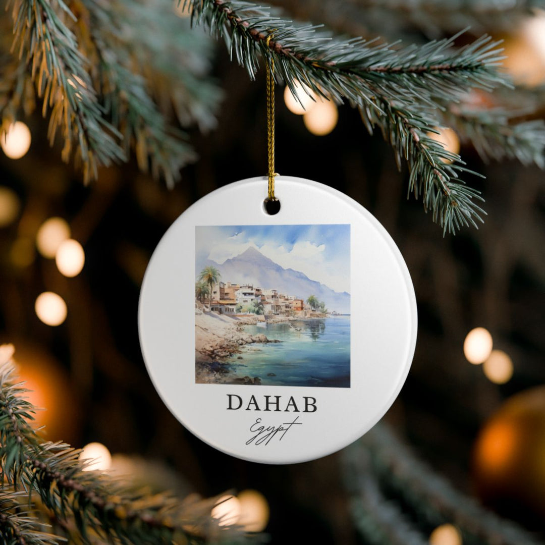 Dahab Egypt Ornament: Unique Dahab Egypt Souvenir, Dahab Egypt Xmas Decor, and Authentic Dahab Egypt Gift