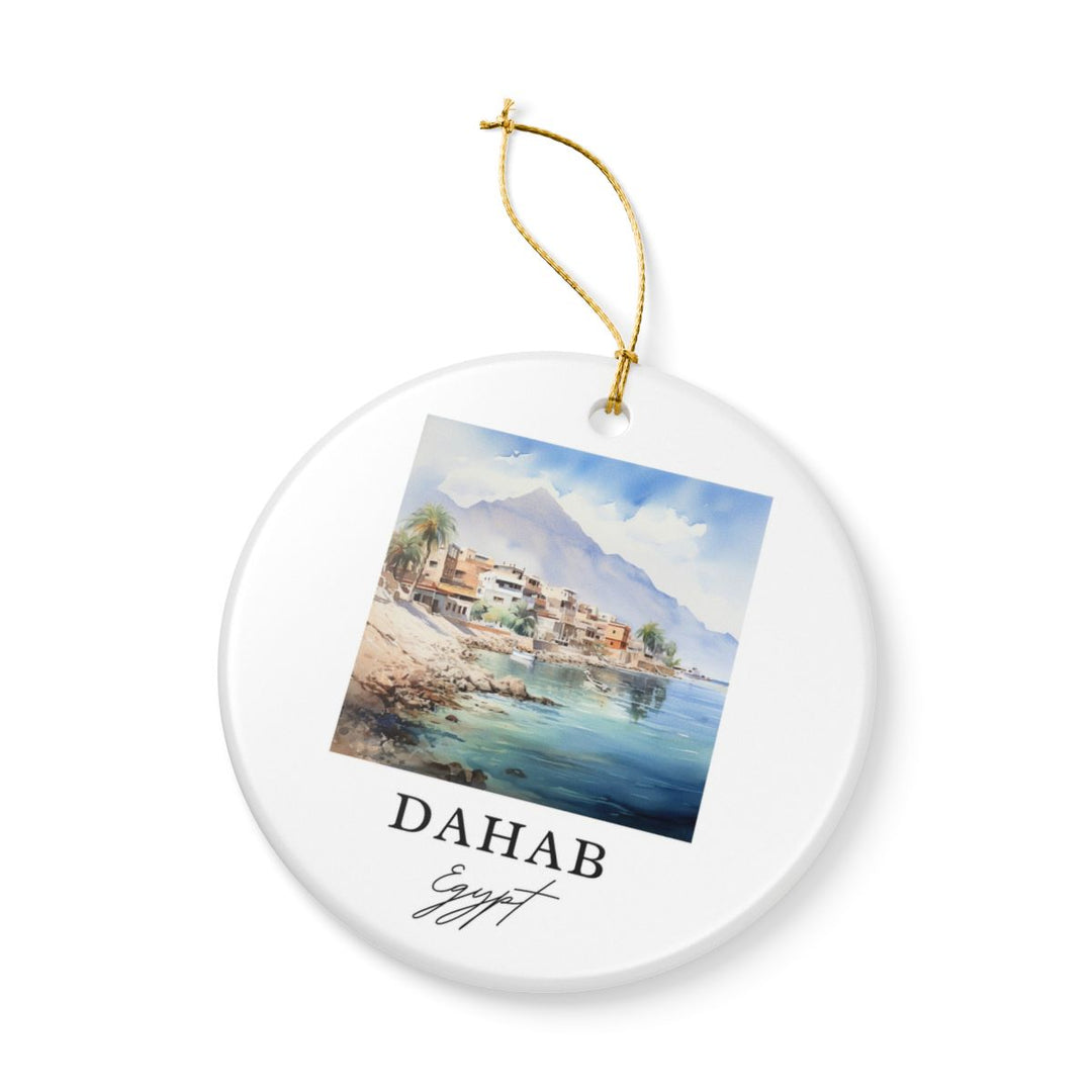 Dahab Egypt Ornament: Unique Dahab Egypt Souvenir, Dahab Egypt Xmas Decor, and Authentic Dahab Egypt Gift