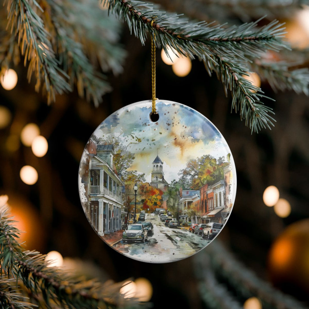 Dahlonega Georgia Georgia Ornament: Unique Dahlonega Souvenir, Dahlonega Georgia Xmas Decor, and Authentic Dahlonega Gift