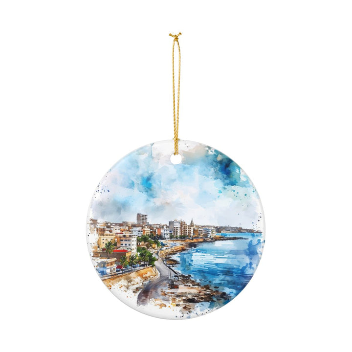 Dakar Senegal Ornament: Unique Dakar Senegal Souvenir, Dakar Senegal Xmas Decor, and Authentic Dakar Senegal Gift