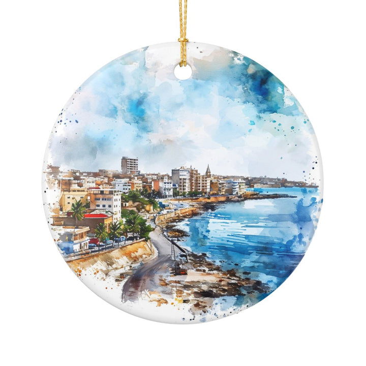 Dakar Senegal Ornament: Unique Dakar Senegal Souvenir, Dakar Senegal Xmas Decor, and Authentic Dakar Senegal Gift