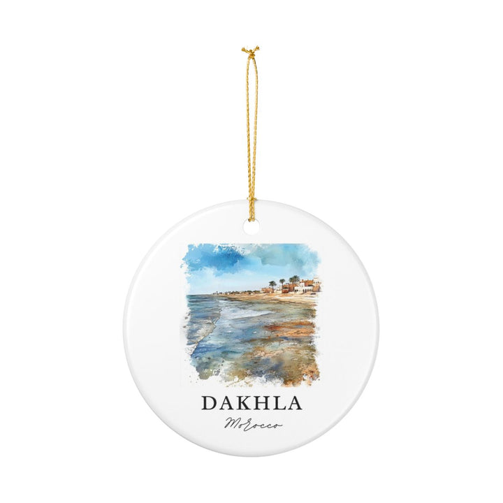 Dakhla Morocco Ornament: Unique Dakhla Souvenir, Dakhla Morocco Xmas Decor, and Authentic Dakhla Gift