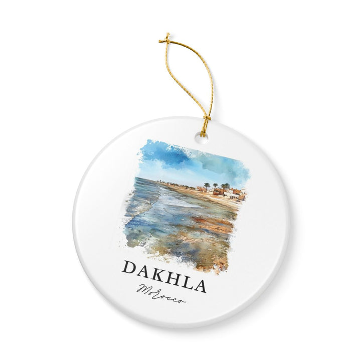 Dakhla Morocco Ornament: Unique Dakhla Souvenir, Dakhla Morocco Xmas Decor, and Authentic Dakhla Gift