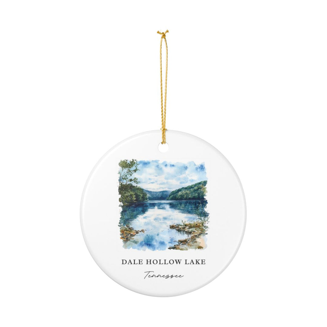 Dale Hollow Lake Tennessee USA Ornament: Unique Dale Hollow Lake Souvenir, Dale Hollow Lake Tennessee Xmas Decor, and Authentic Dale Hollow Lake Gift