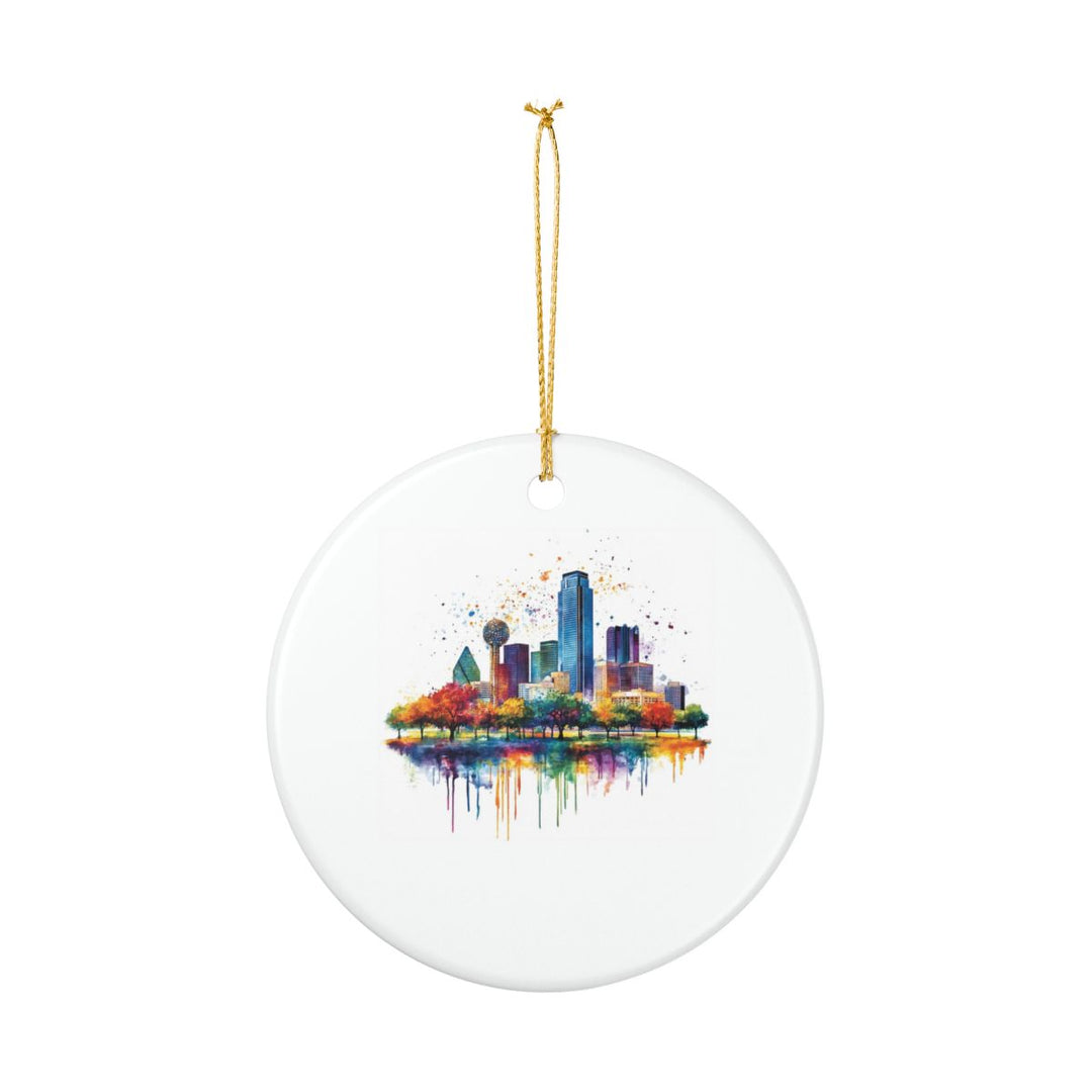 Dallas Texas Ornament: Unique Dallas Souvenir, Dallas Texas Xmas Decor, and Authentic Dallas Gift