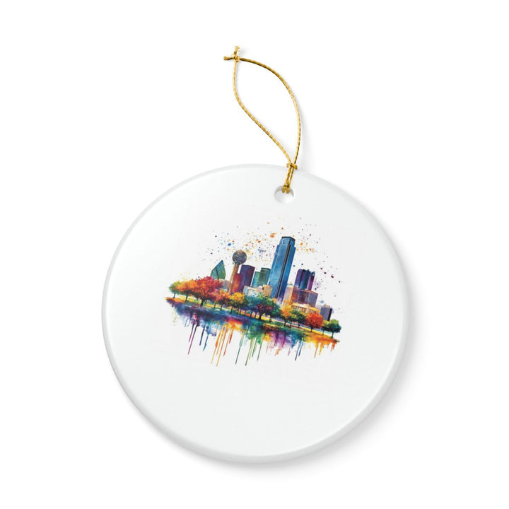 Dallas Texas Ornament: Unique Dallas Souvenir, Dallas Texas Xmas Decor, and Authentic Dallas Gift