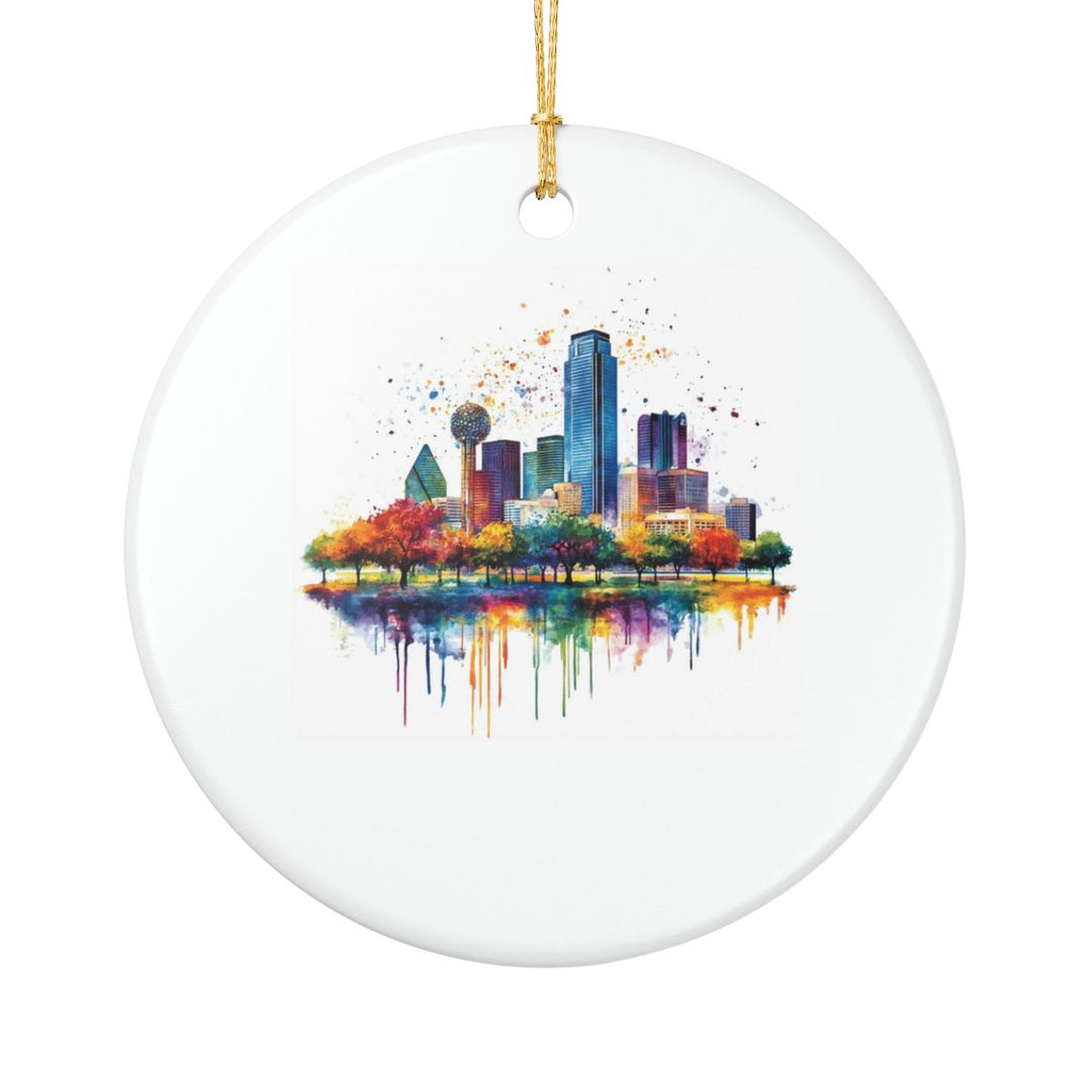 Dallas Texas Ornament: Unique Dallas Souvenir, Dallas Texas Xmas Decor, and Authentic Dallas Gift