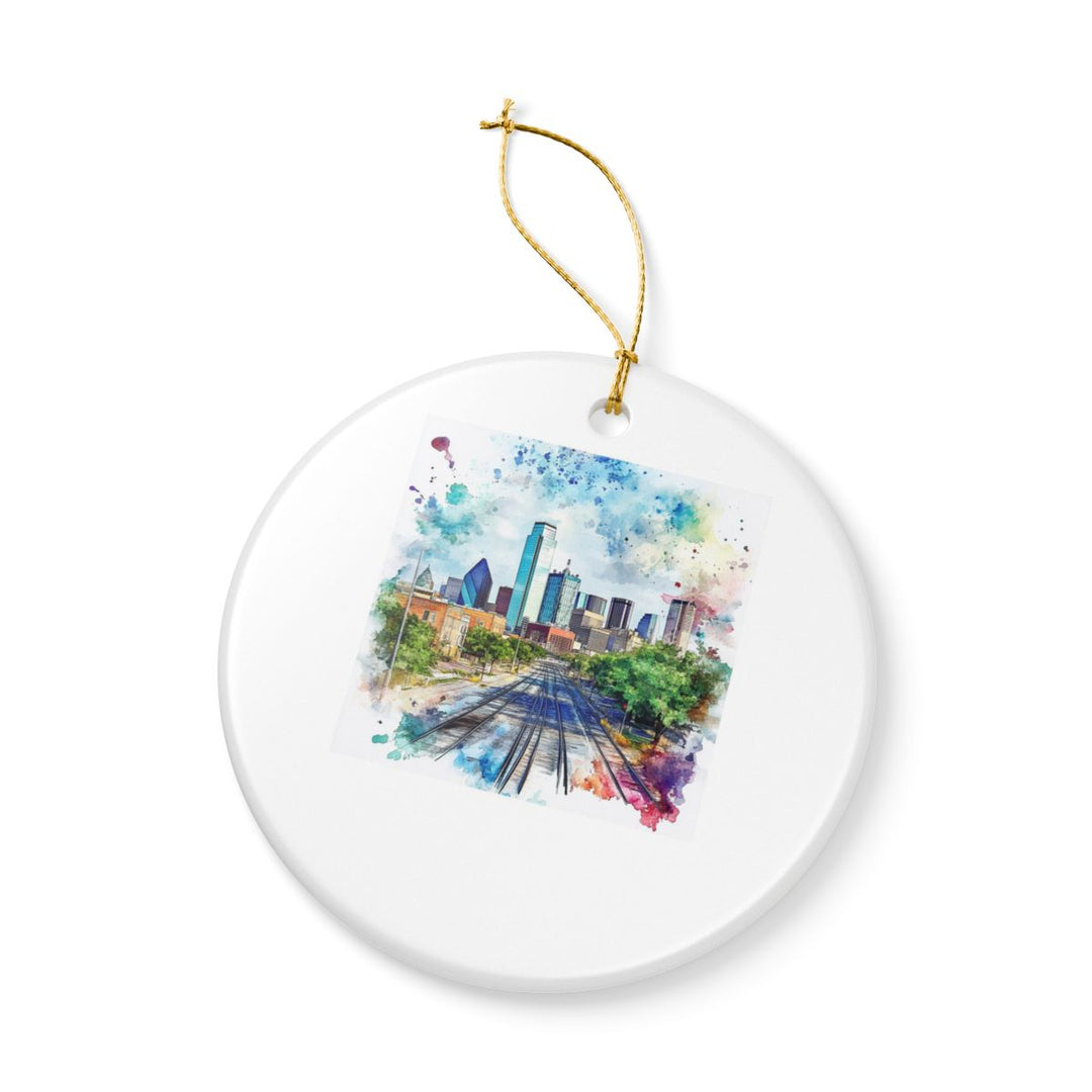 Dallas Texas Ornament: Unique Dallas Souvenir, Dallas Texas Xmas Decor, and Authentic Dallas Gift