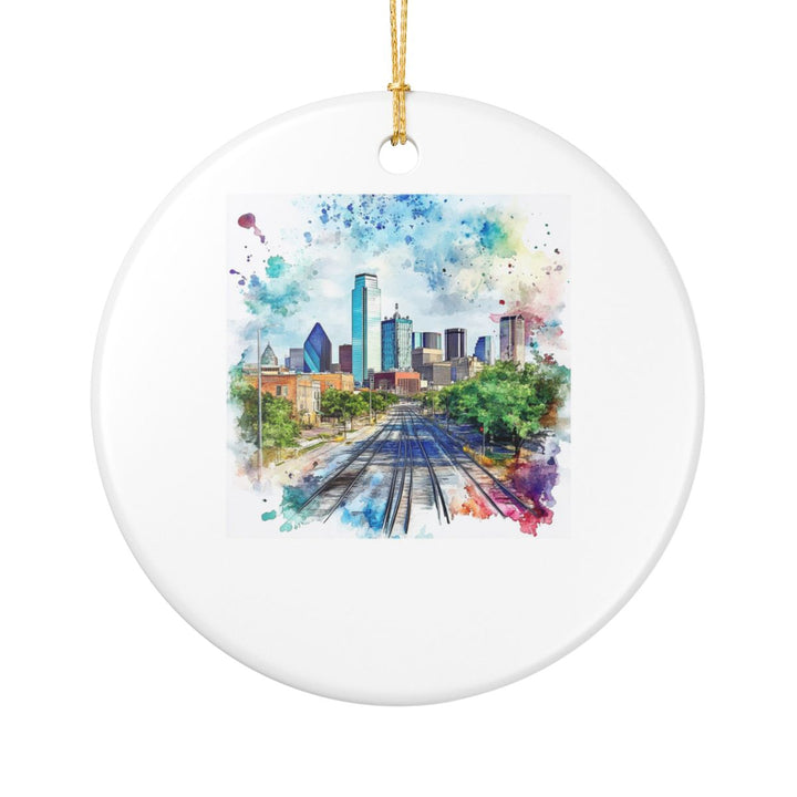 Dallas Texas Ornament: Unique Dallas Souvenir, Dallas Texas Xmas Decor, and Authentic Dallas Gift