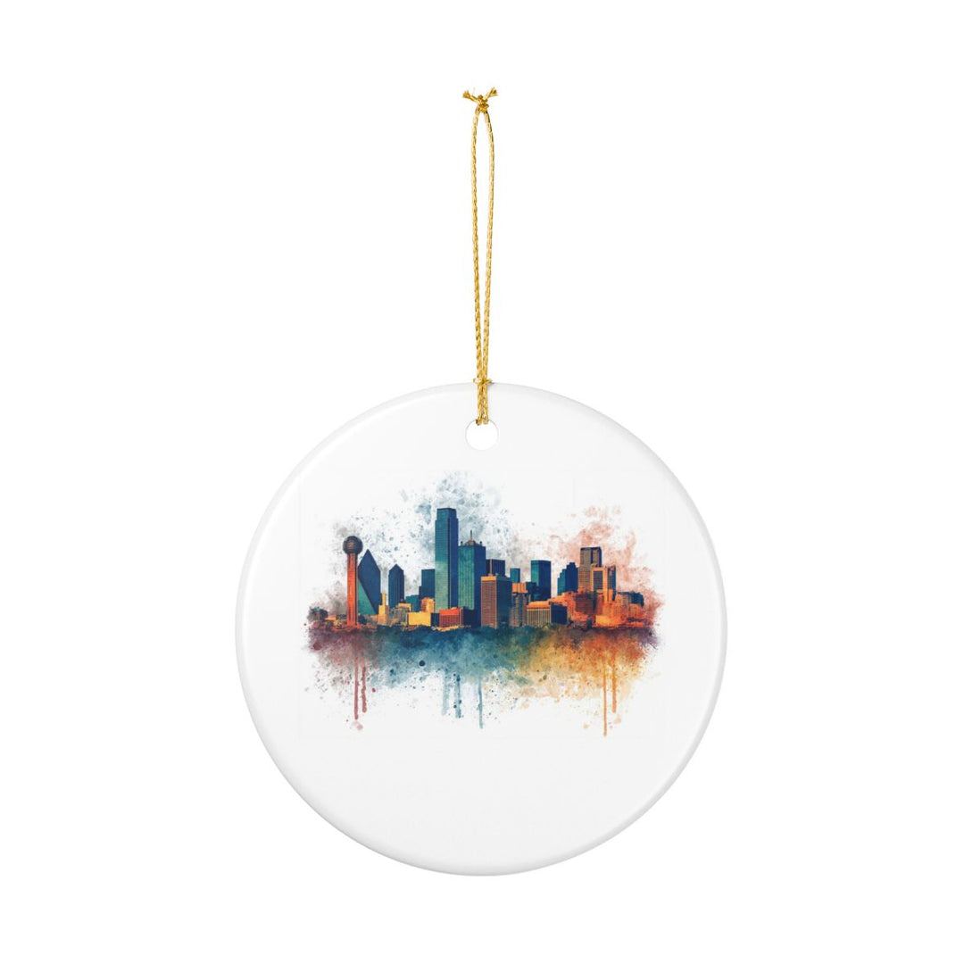 Dallas Texas Ornament: Unique Dallas Souvenir, Dallas Texas Xmas Decor, and Authentic Dallas Gift