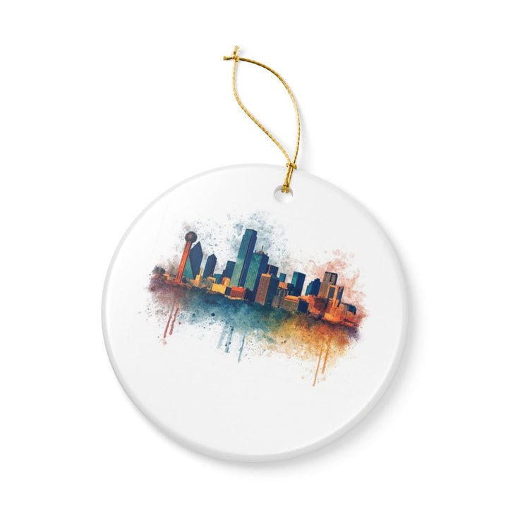 Dallas Texas Ornament: Unique Dallas Souvenir, Dallas Texas Xmas Decor, and Authentic Dallas Gift