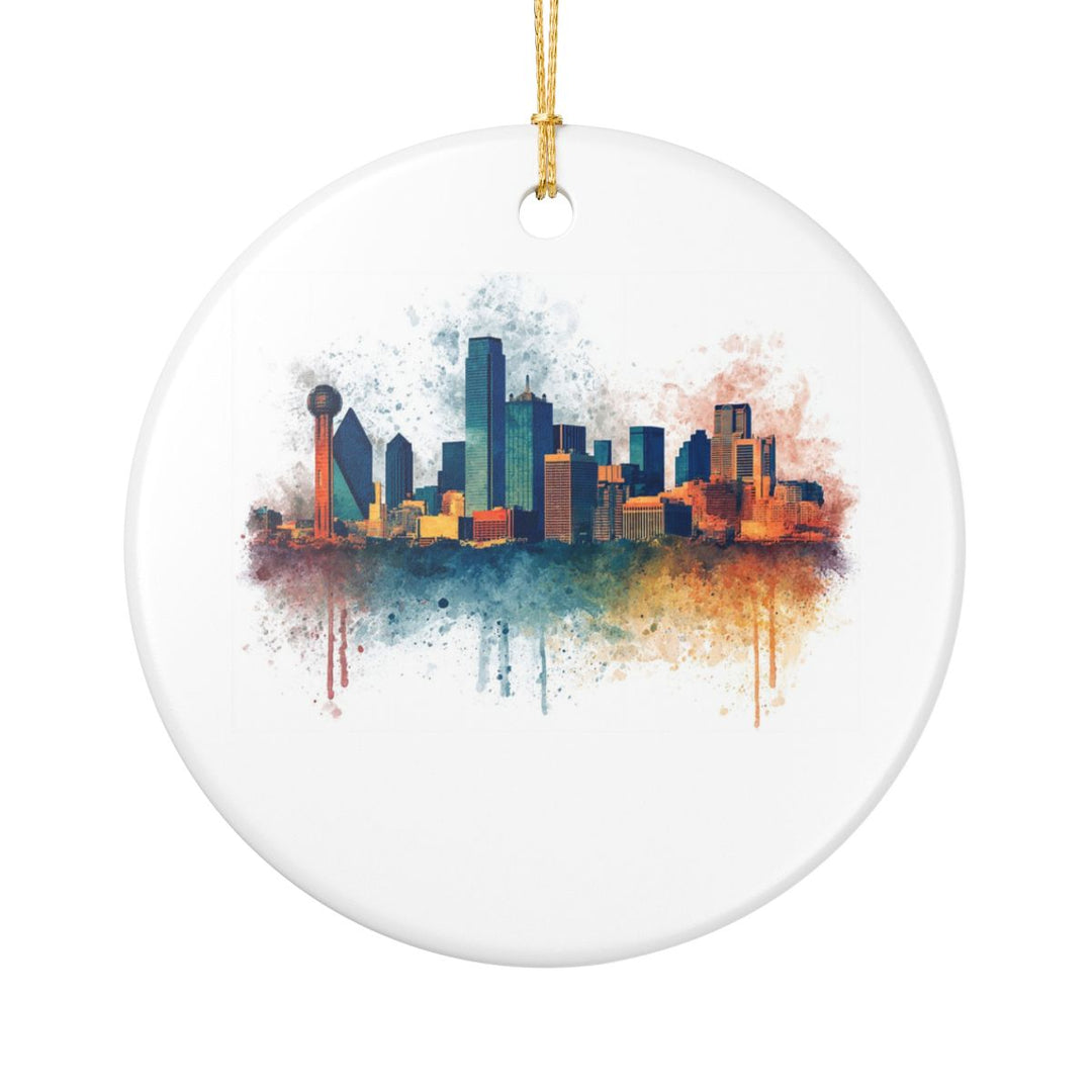 Dallas Texas Ornament: Unique Dallas Souvenir, Dallas Texas Xmas Decor, and Authentic Dallas Gift