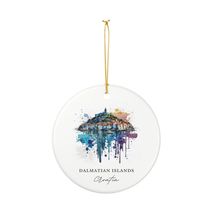Dalmatian Islands Croatia Ornament: Unique Dalmatian Islands Souvenir, Dalmatian Islands Croatia Xmas Decor, and Authentic Dalmatian Islands Gift