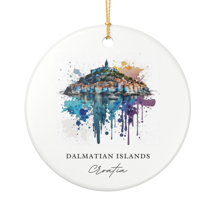 Dalmatian Islands Croatia Ornament: Unique Dalmatian Islands Souvenir, Dalmatian Islands Croatia Xmas Decor, and Authentic Dalmatian Islands Gift