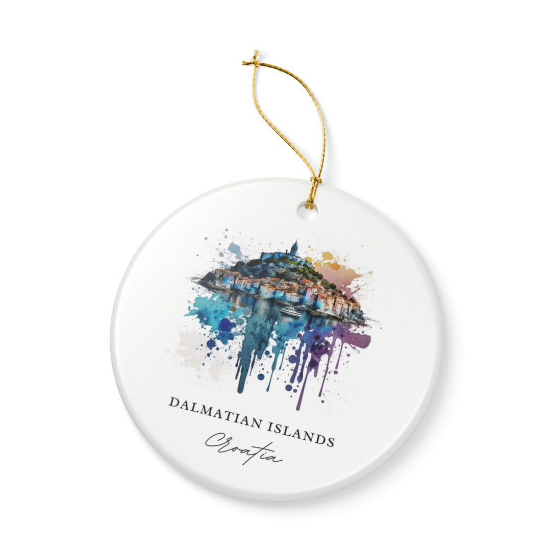 Dalmatian Islands Croatia Ornament: Unique Dalmatian Islands Souvenir, Dalmatian Islands Croatia Xmas Decor, and Authentic Dalmatian Islands Gift