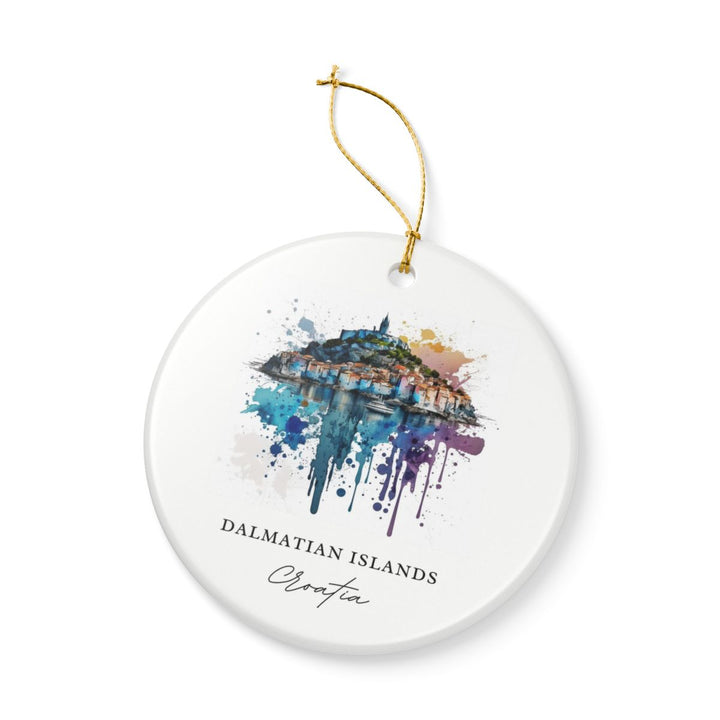 Dalmatian Islands Croatia Ornament: Unique Dalmatian Islands Souvenir, Dalmatian Islands Croatia Xmas Decor, and Authentic Dalmatian Islands Gift