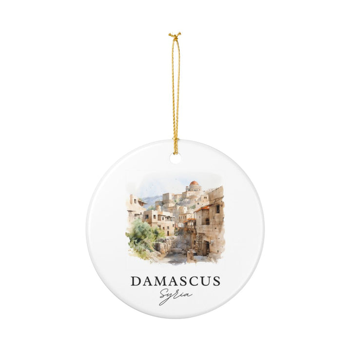 Damascus Ornament: Unique Damascus Souvenir, Damascus Xmas Decor, and Authentic Damascus Gift
