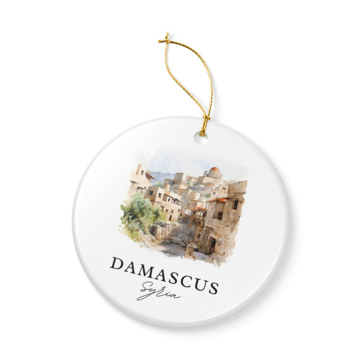 Damascus Ornament: Unique Damascus Souvenir, Damascus Xmas Decor, and Authentic Damascus Gift