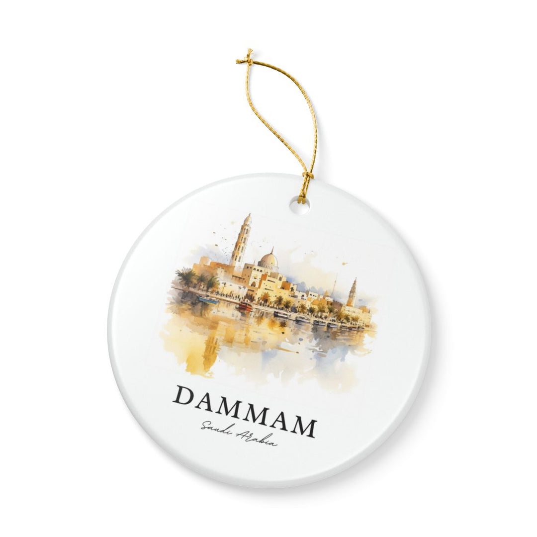 Dammam Saudi Arabia Ornament: Unique Dammam Souvenir, Dammam Saudi Arabia Xmas Decor, and Authentic Dammam Gift