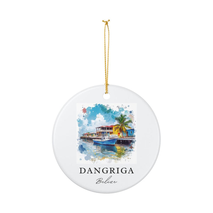 Dangriga Belize Ornament: Unique Dangriga Belize Souvenir, Dangriga Belize Xmas Decor, and Authentic Dangriga Belize Gift