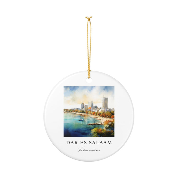 Dar Es Salaam Tanzania Ornament: Unique Dar Es Salaam Souvenir, Dar Es Salaam Tanzania Xmas Decor, and Authentic Dar Es Salaam Gift