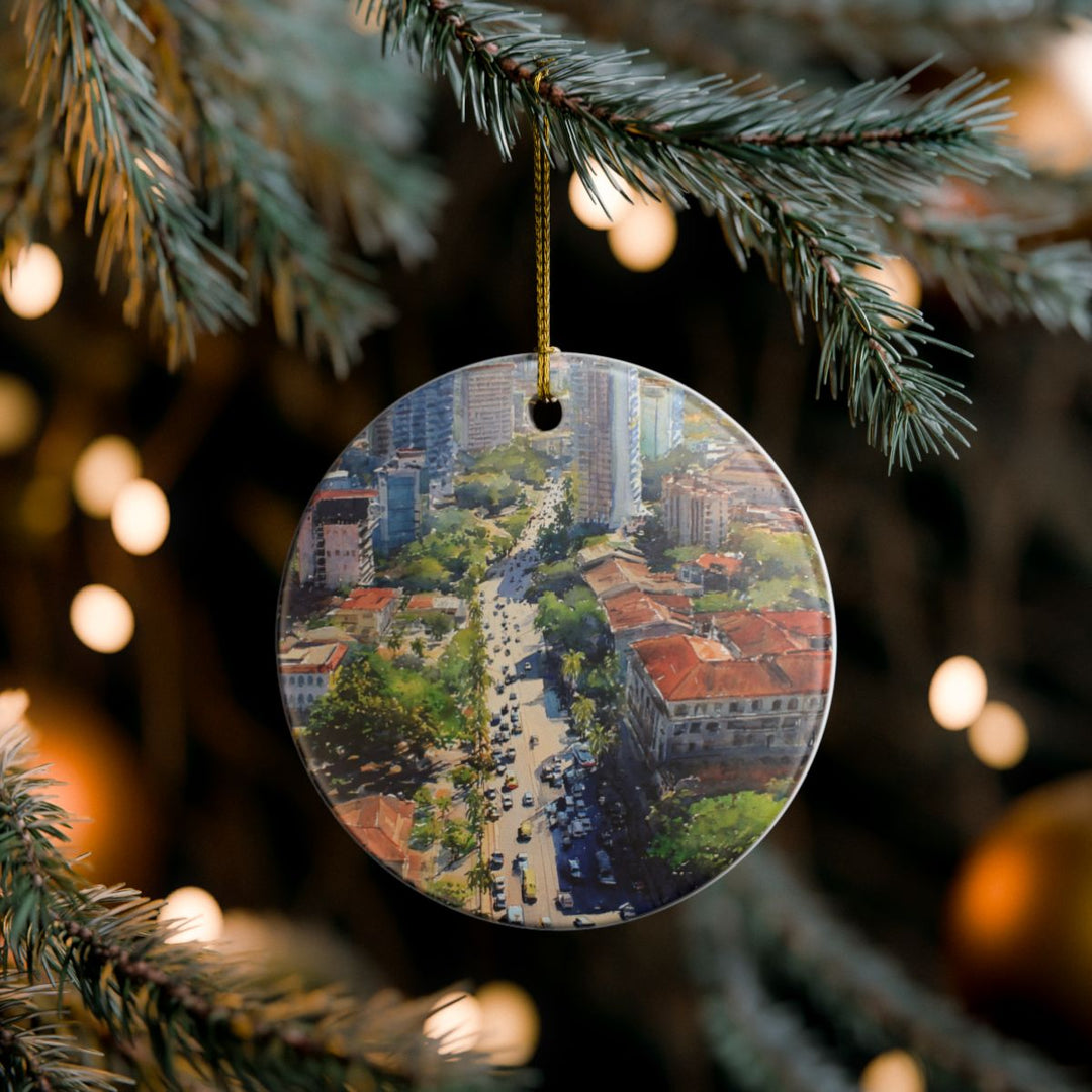 Dar Es Salaam Tanzania Ornament: Unique Dar Es Salaam Souvenir, Dar Es Salaam Tanzania Xmas Decor, and Authentic Dar Es Salaam Gift