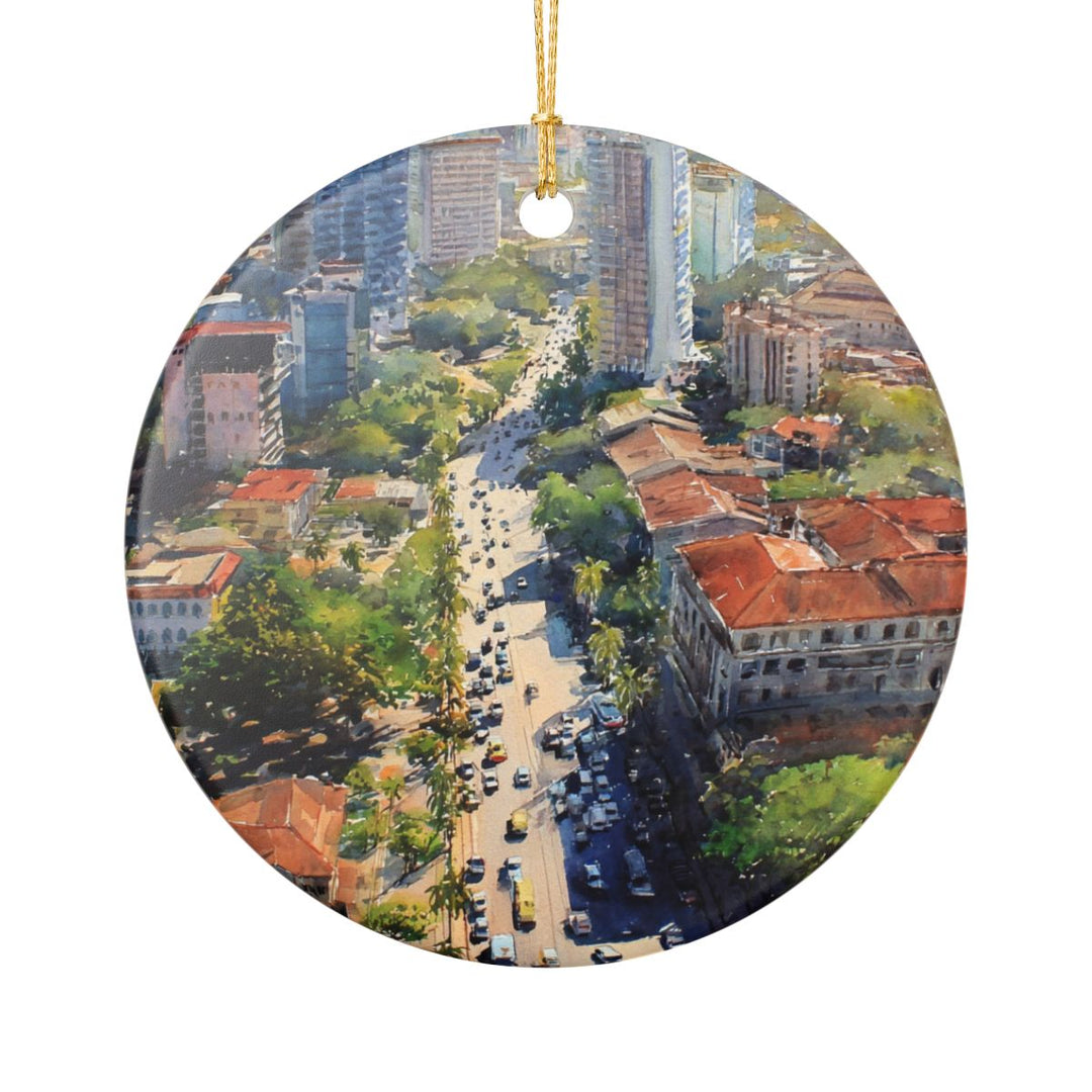 Dar Es Salaam Tanzania Ornament: Unique Dar Es Salaam Souvenir, Dar Es Salaam Tanzania Xmas Decor, and Authentic Dar Es Salaam Gift
