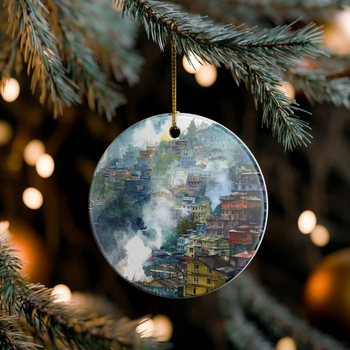 Darjeeling India Ornament: Unique Darjeeling India Souvenir, Darjeeling India Xmas Decor, and Authentic Darjeeling India Gift