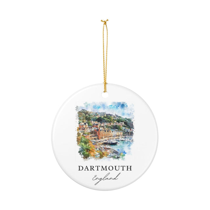 Dartmouth England Ornament: Unique Dartmouth Souvenir, Dartmouth England Xmas Decor, and Authentic Dartmouth Gift