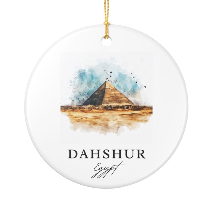 Dashur Egypt Ornament: Unique Dashur Souvenir, Dashur Egypt Xmas Decor, and Authentic Dashur Gift