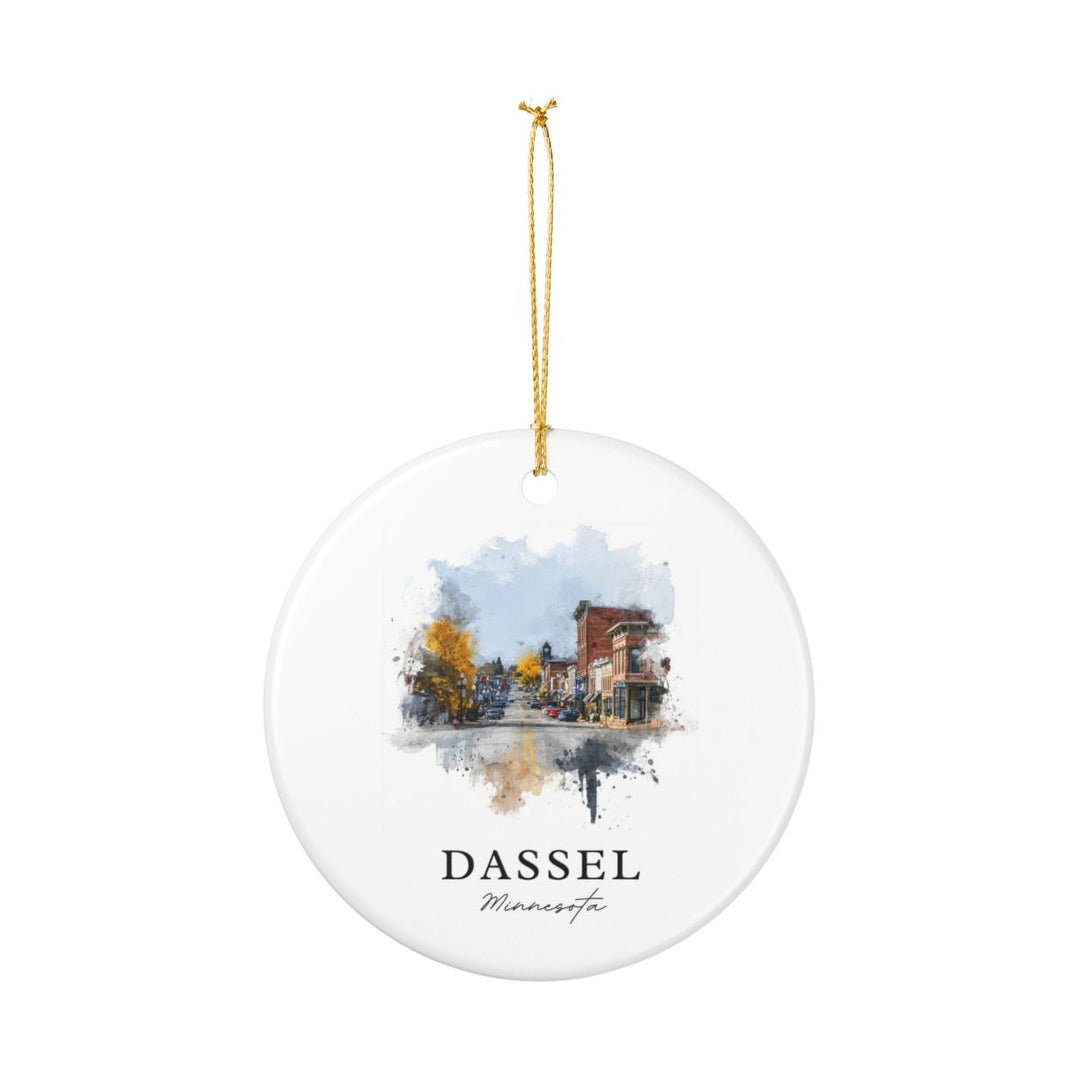 Dassel Minnesota Ornament: Unique Dassel Souvenir, Dassel Minnesota Xmas Decor, and Authentic Dassel Gift