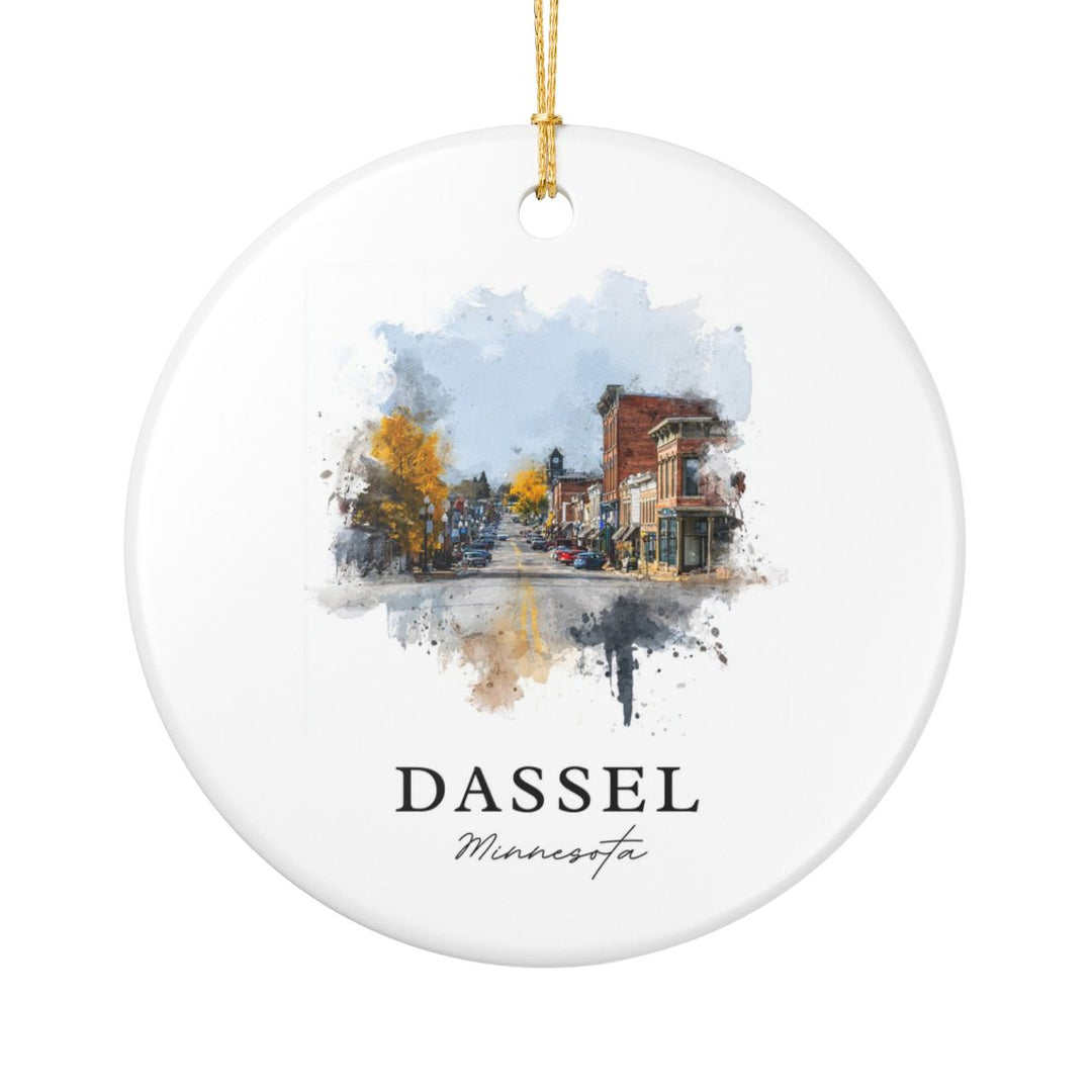 Dassel Minnesota Ornament: Unique Dassel Souvenir, Dassel Minnesota Xmas Decor, and Authentic Dassel Gift