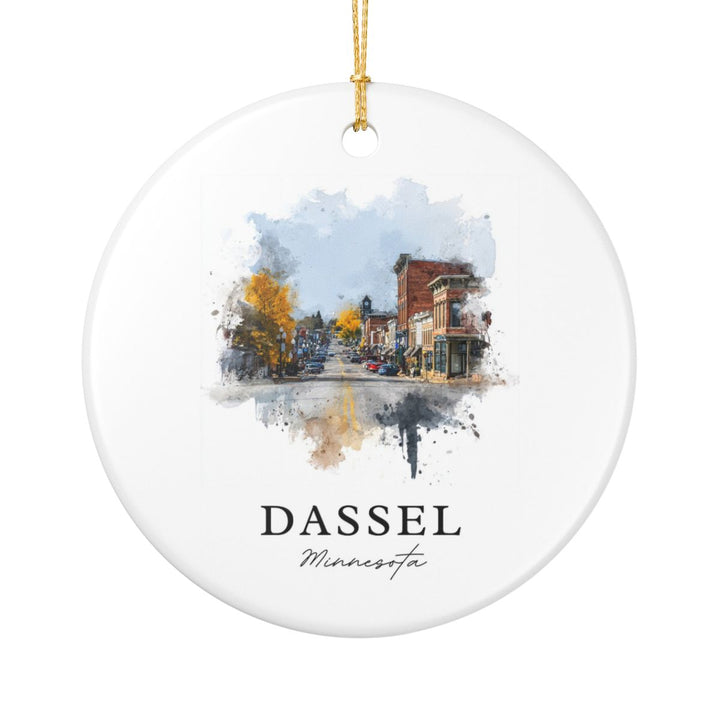 Dassel Minnesota Ornament: Unique Dassel Souvenir, Dassel Minnesota Xmas Decor, and Authentic Dassel Gift