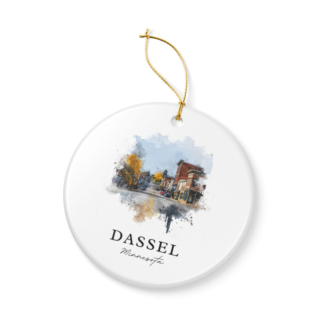 Dassel Minnesota Ornament: Unique Dassel Souvenir, Dassel Minnesota Xmas Decor, and Authentic Dassel Gift