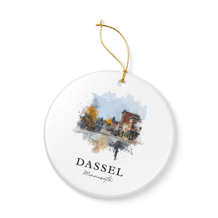 Dassel Minnesota Ornament: Unique Dassel Souvenir, Dassel Minnesota Xmas Decor, and Authentic Dassel Gift