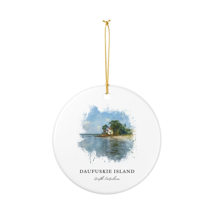 Daufuskie Island South Carolina Ornament: Unique Daufuskie Island Souvenir, Daufuskie Island South Carolina Xmas Decor, and Authentic Daufuskie Island Gift