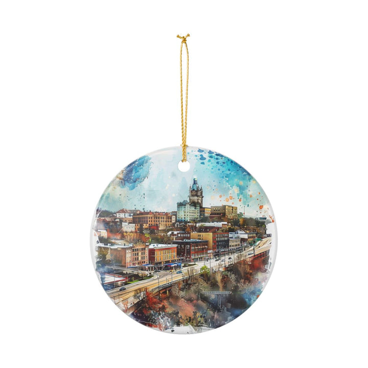 Davenport Iowa USA Ornament: Unique Davenport Souvenir, Davenport Iowa Xmas Decor, and Authentic Davenport Gift