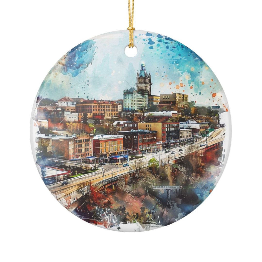 Davenport Iowa USA Ornament: Unique Davenport Souvenir, Davenport Iowa Xmas Decor, and Authentic Davenport Gift