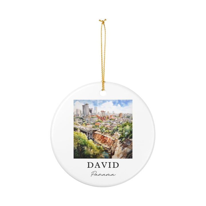 David Panama Ornament: Unique David Panama Souvenir, David Panama Xmas Decor, and Authentic David Panama Gift