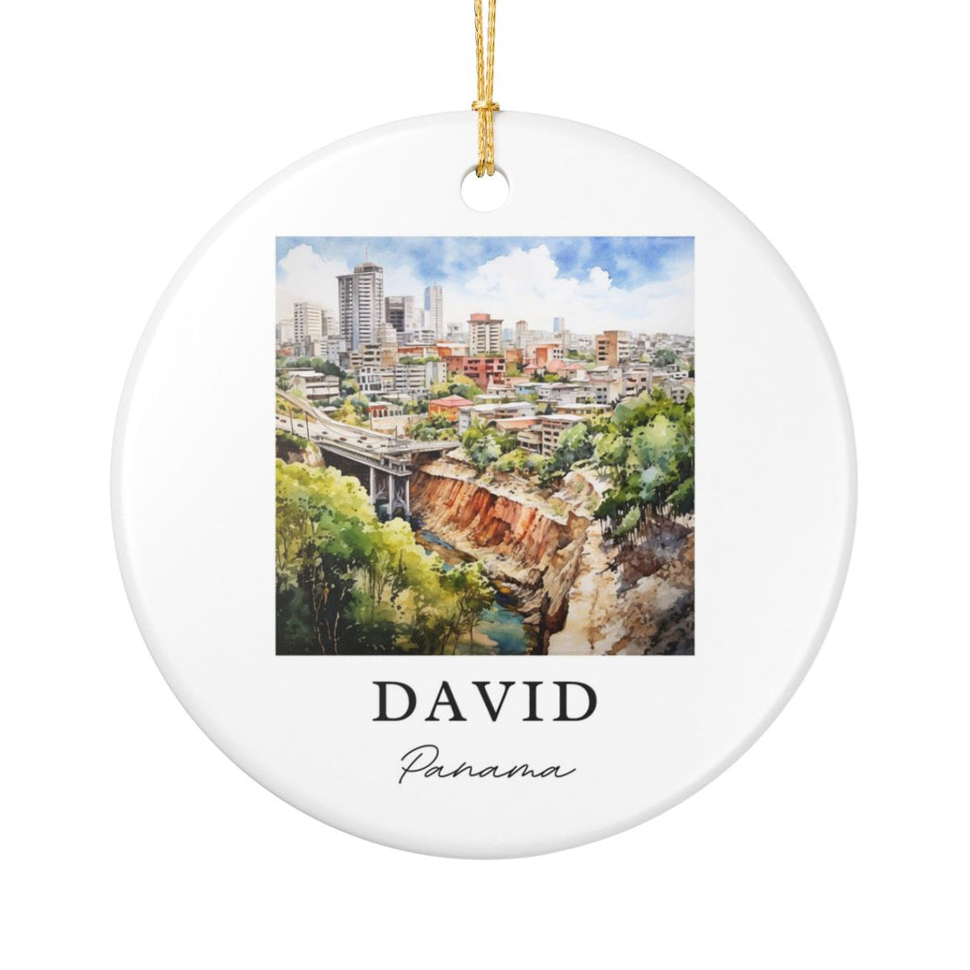 David Panama Ornament: Unique David Panama Souvenir, David Panama Xmas Decor, and Authentic David Panama Gift