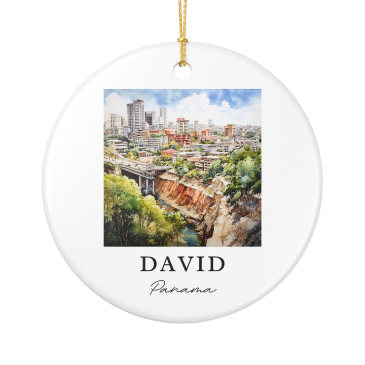 David Panama Ornament: Unique David Panama Souvenir, David Panama Xmas Decor, and Authentic David Panama Gift
