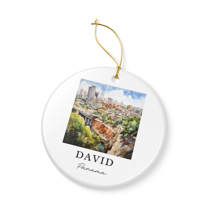 David Panama Ornament: Unique David Panama Souvenir, David Panama Xmas Decor, and Authentic David Panama Gift
